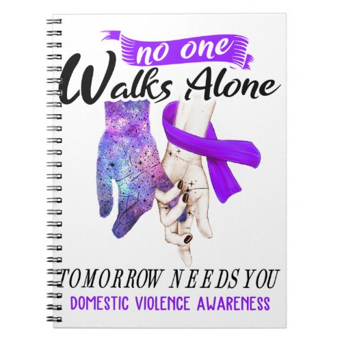 Support Domestic Violence Awareness Ribbon Gifts Notebook