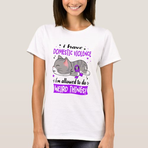 Support Domestic Violence Awareness Ribbon Gifts T_Shirt