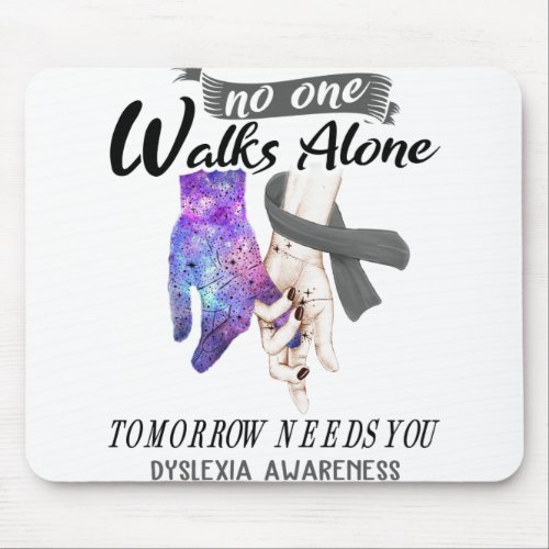 Support Dyslexia Awareness Ribbon Gifts Mouse Pad