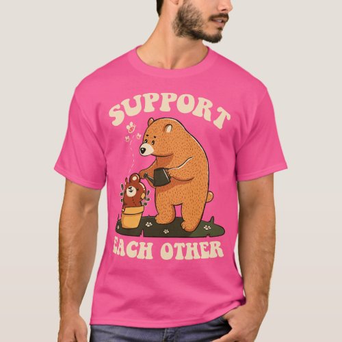 Support Each Other Lovely Bears by Tobe Fonseca T_Shirt