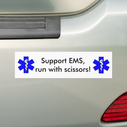 Support EMS Bumper Sticker Zazzle