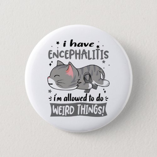 Support Encephalitis Awareness Ribbon Gifts Button