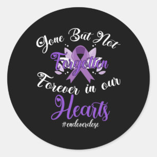 Support End Overdose Loved One Memorial Overdose A Classic Round Sticker