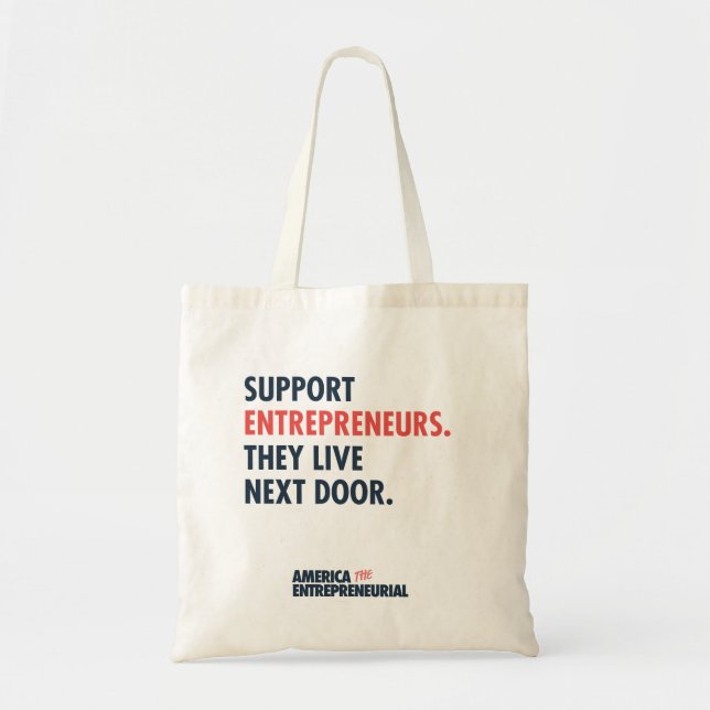 Support Entrepreneurs Tote Bag (Front)