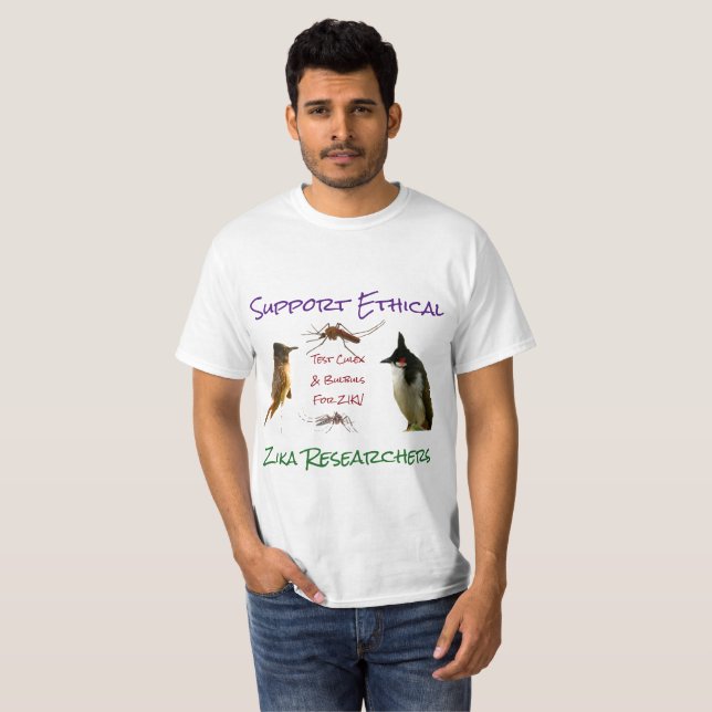 Support Ethical Zika Researchers by RoseWrites T-Shirt (Front Full)