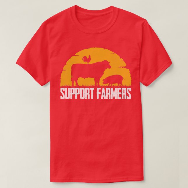 Support Farmers  (2)  T-Shirt (Design Front)