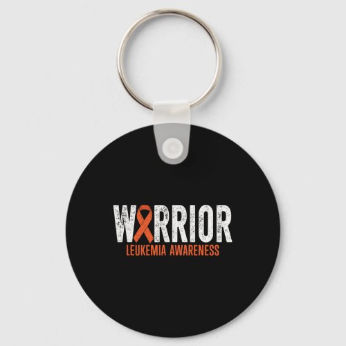 Support Fighter Warrior Leukemia Awareness  Keychain