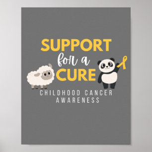support for a cure childhood cancer Poster & Print