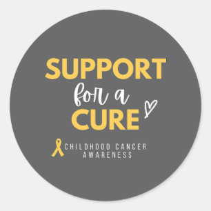 support for a cure childhood cancer sticker