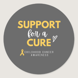 support for a cure childhood cancer sticker