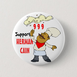 SUPPORT FOR HERMAN CAIN POLITICAL BUTTON