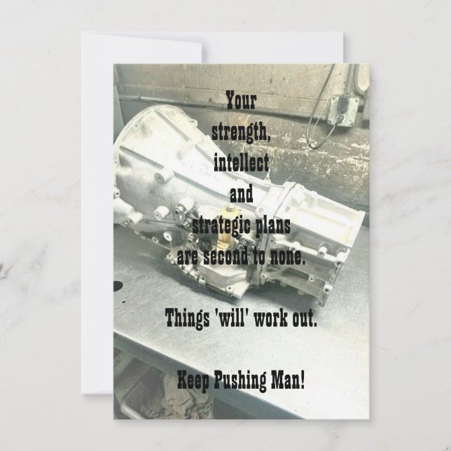 Support for Him Flat Greeting Card (Front)