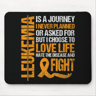 support for Leukemia Awareness orange Ribbon produ Mouse Pad