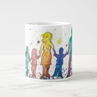 Support for Parents of LGBTQ Kids jumbo mug