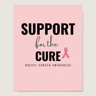 support for the cure breast cancer Poster & Prints