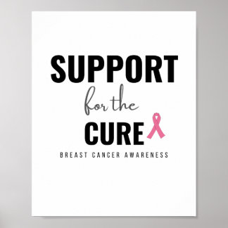support for the cure breast cancer Poster & Prints