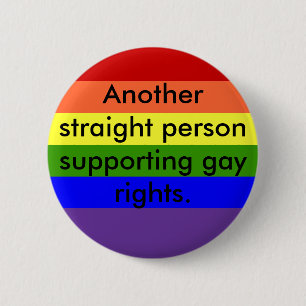Support Gay Rights Pinback Button