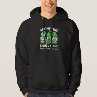 Support Green Peace Hope Love Gnomes Mental Health Hoodie