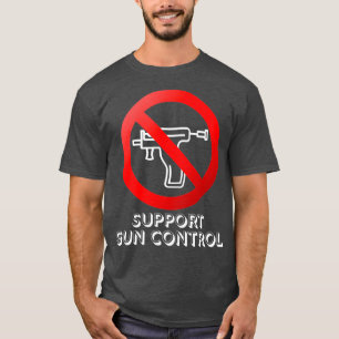 Support Gun Control Anti Piercing Gun PSA T-Shirt