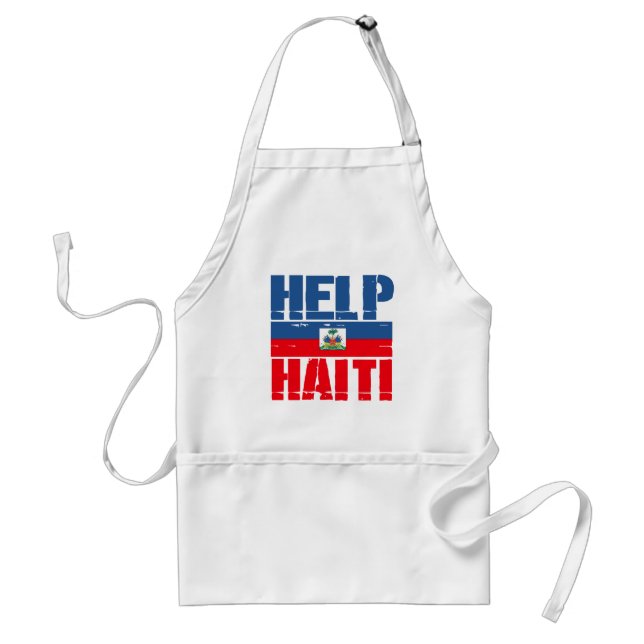 SUPPORT HAITI ADULT APRON (Front)