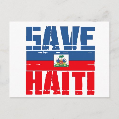 SUPPORT HAITI POSTCARD