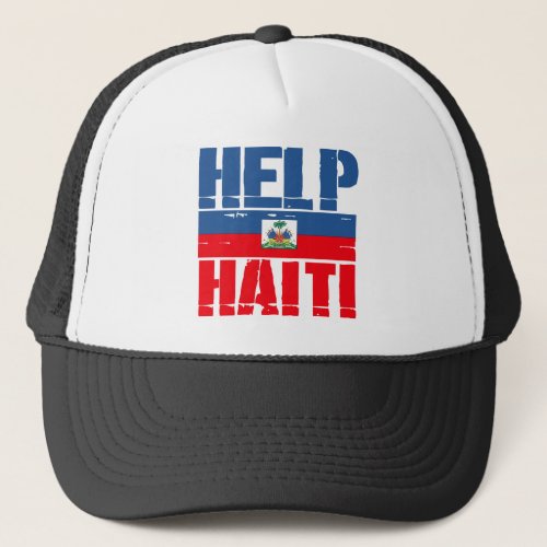 SUPPORT HAITI TRUCKER HAT