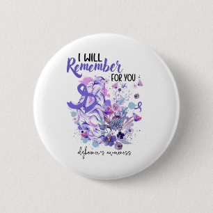 Support Heimerheimers Awareness Gift For Heimerhei Button