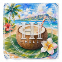 Support HIMELE Hawaiian Bandana Coconut