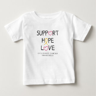 support.hope.love. cancer Baby T-Shirts & Tops
