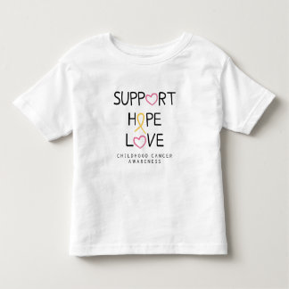 support.hope.love. childhood cancer ToddlerT-Shirt Toddler T-shirt