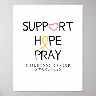 support.hope.pray. cancer Posters & Prints