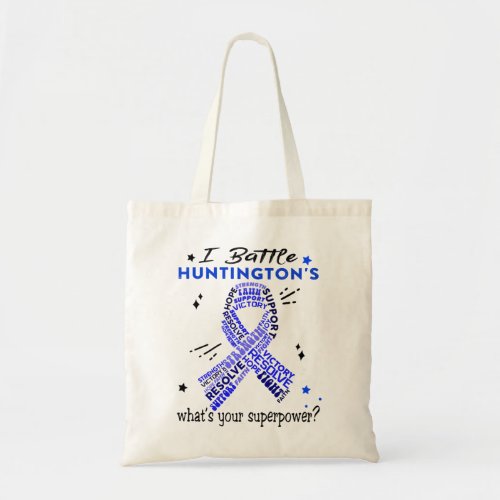 Support Huntingtons Warrior Gifts Tote Bag