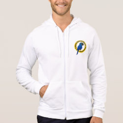 Support Hyacinth Macaw Conservation American Apparel California Fleece Zip Hoodie