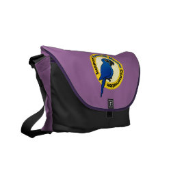 Support Hyacinth Macaw Conservation Rickshaw Medium Zero Messenger Bag