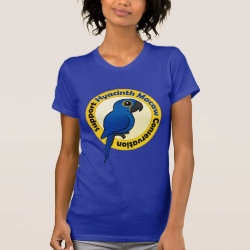 Support Hyacinth Macaw Conservation Women's American Apparel Fine Jersey Short Sleeve T-Shirt