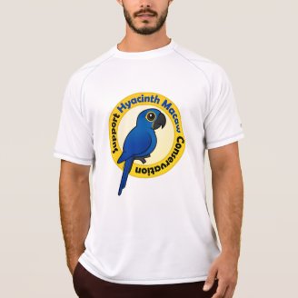 Support Hyacinth Macaw Conservation Men's Champion Double Dry Mesh T-Shirt