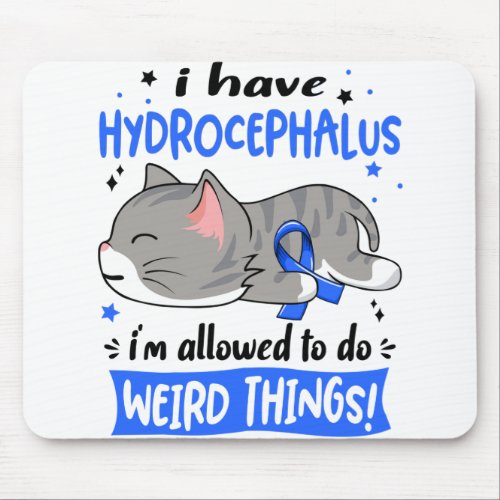 Support Hydrocephalus Awareness Ribbon Gifts Mouse Pad