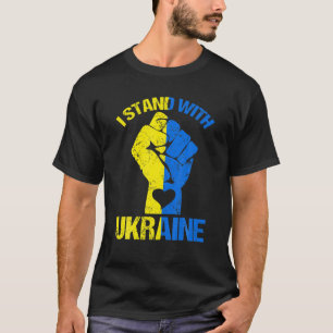 Support I Stand With Ukraine Puck Futin Ukrainianr T-Shirt