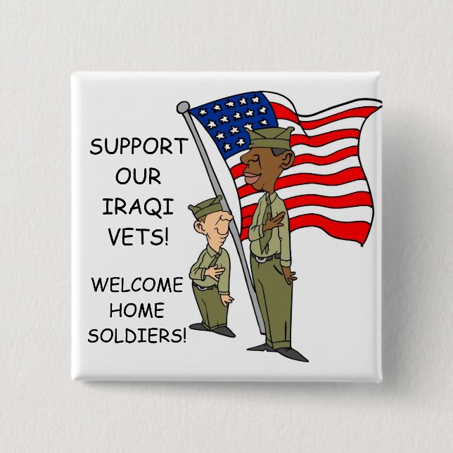 SUPPORT IRAQI VERTERANS BUTTON (Front)