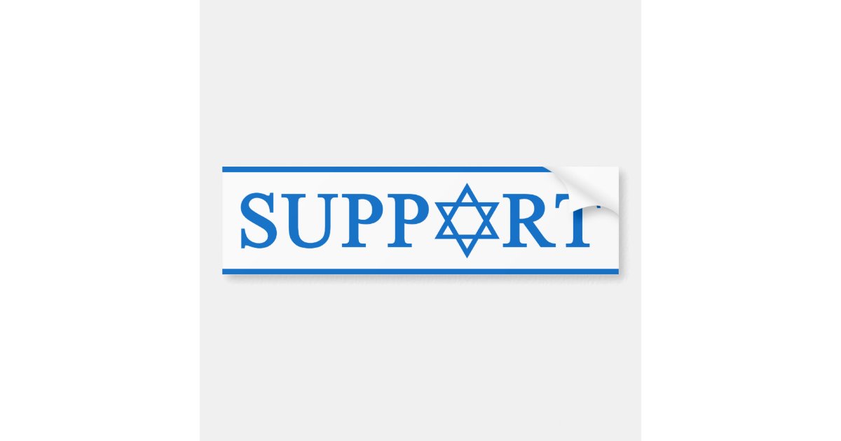 support-israel-bumper-sticker-zazzle