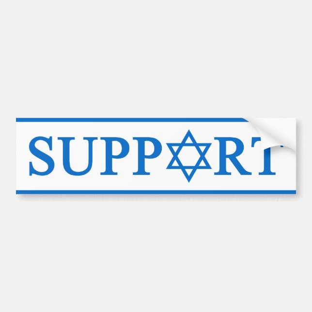 Support Israel Bumper Sticker (Front)