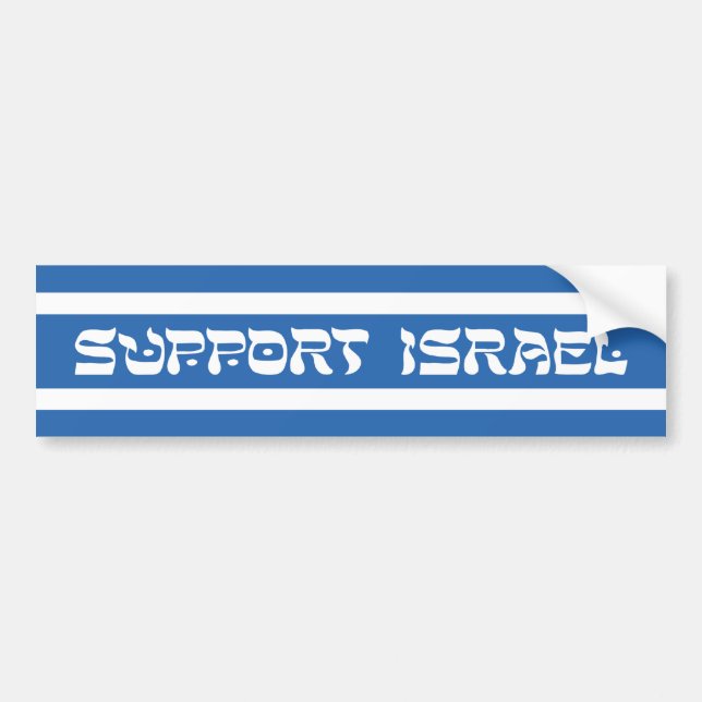 Support Israel Bumper Sticker (Front)