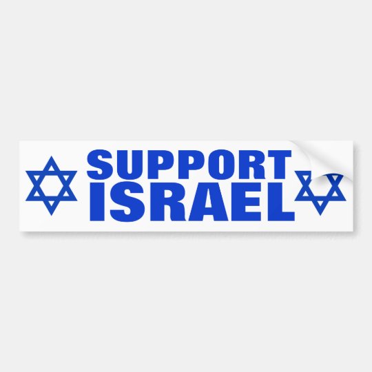 support-israel-bumper-sticker-zazzle