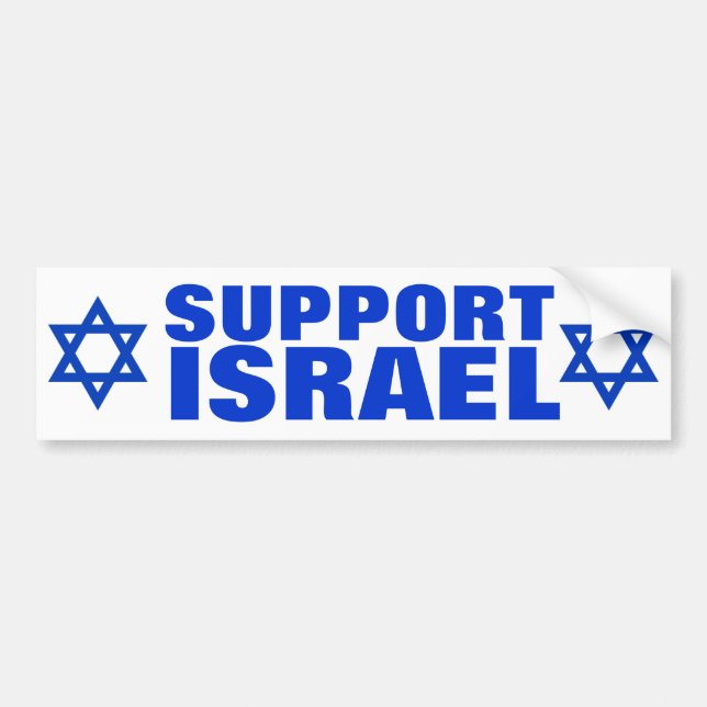 Support Israel Bumper Sticker (Front)