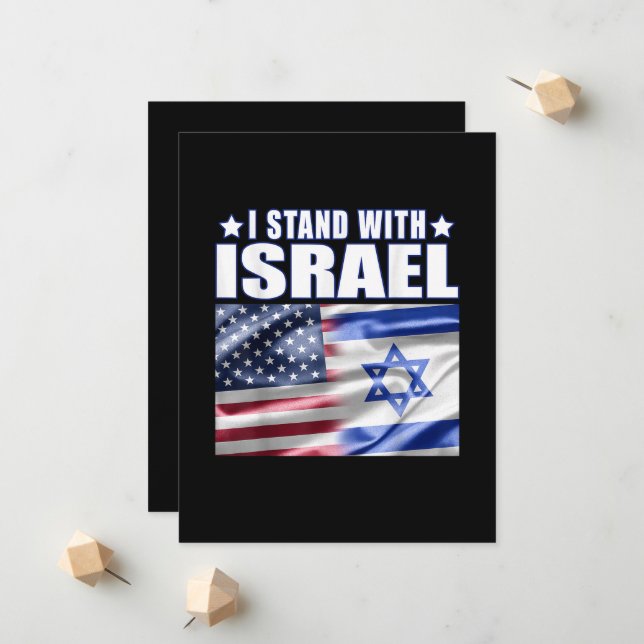 Support Israel I Stand with Israel  Announcement (Front/Back In Situ)