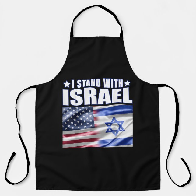 Support Israel I Stand with Israel  Apron (Front)