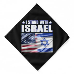 Support Israel I Stand with Israel  Bandana