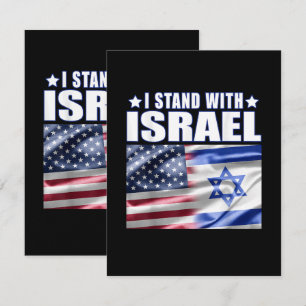 Support Israel I Stand with Israel Card