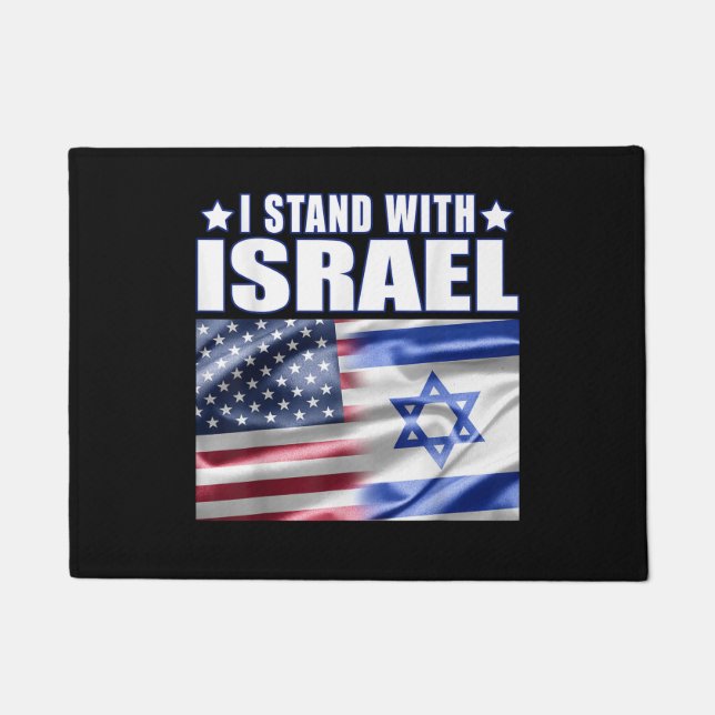 Support Israel I Stand with Israel  Doormat (Front)
