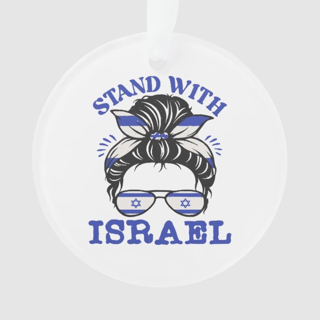 Support Israel - I Stand With Israel  Ornament (Front)